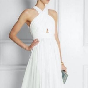 Alice and Olivia Jaelyn Cross Top Flare Dress